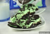 Decadent Triple Layer Mint Oreo Fudge Brownies
