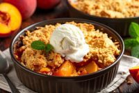 Mouthwatering Slow Cooker Peach Cobbler