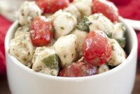 Herb-Marinated Mozzarella, Tomato, and Basil Salad