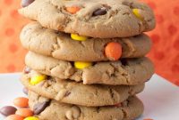 Reese’s Pieces Monster Chocolate Chip Cookies