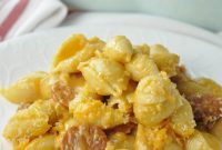 Zesty Buffalo Chicken Sausage Macaroni and Cheese