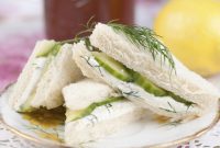 Crisp Cucumber Dill Tea Bites
