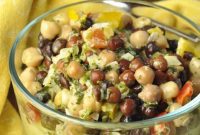 Refreshing Summer Chickpea Black Bean Salad