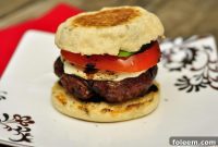 Balsamic Kissed Caprese Muffin Burgers