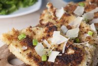 Crispy Oven-Baked Parmesan Chicken Cutlets with Creamy Mashed Potatoes