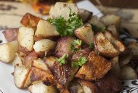 Crispy Garlic Herb Roasted Italian Potatoes
