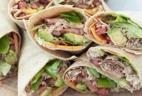 Speedy Caprese Chicken Avocado Wraps