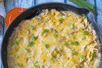 Single Skillet Creamy Chicken Enchiladas