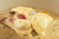 Golden Cajun Chicken Pierogi Bake