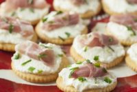 Savory Prosciutto Ricotta Cracker Nibblers