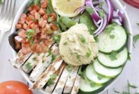 The Ultimate Chicken Hummus Bowl