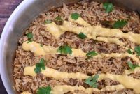 Cheesy One-Pan Taco Rice Skillet