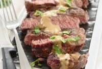 Grilled Ribeye with Rich Blue Cheese Caramelized Onion Sauce