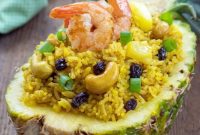 Tropical Pineapple Shrimp Fried Rice