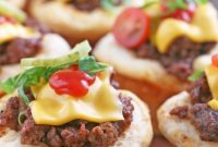 Cheesy Burger Biscuit Poppers