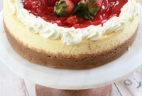 Fresh Strawberry Kissed New York Cheesecake