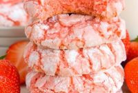 Luscious Strawberry Crinkle Treats