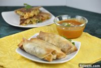 Golden-Crisp Oven Pork Spring Rolls