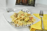 Velvety Pasta with Sun-Kissed Tomatoes, Charred Peppers & Artichoke Hearts