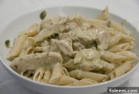 Velvety Pesto Chicken Pasta