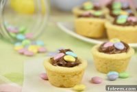 Decadent M&M Nutella Cookie Cups