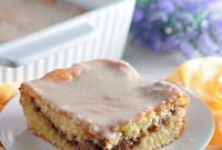 Golden Glazed Cinnamon Swirl Cake