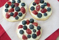 Patriotic Fruit Pizza Snacks