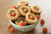 Sweet and Salty Peanut Butter Candy Corn Cookies