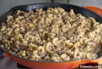 From Scratch Ground Beef Skillet Pasta