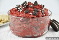 Velvety Red Oreo Dip