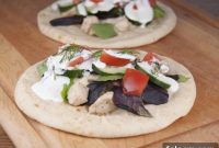 Zesty Greek Chicken Pitas with Cool Tzatziki