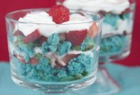 Patriotic Strawberry Trifle Cups