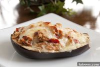 Grilled Stuffed Eggplant Canoes