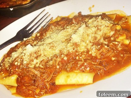 Review on Pasta dinner at Quartino Italian Restaurant in downtown Chicago, showcasing a hearty dish.