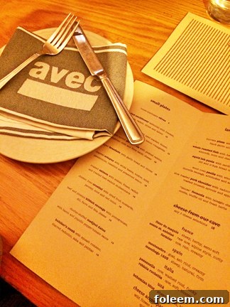 Review for Avec restaurant in Chicago, Illinois, highlighting its unique dining experience.
