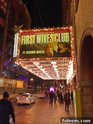 First Wives Club the musical at the Oriental Theatre in Chicago, a highlight of the city's vibrant theater scene.