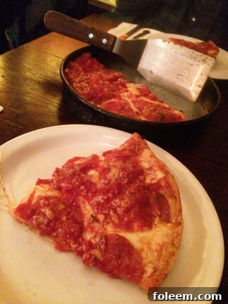 Lou Malnati's Deep Dish Pizzeria review in Chicago, Illinois. A must-try restaurant for anyone visiting Chicago.