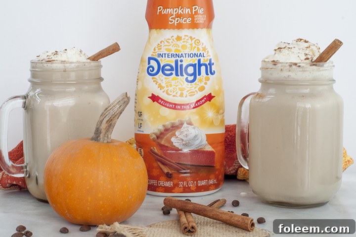 Easy Crock Pot Pumpkin Spice Lattes are a great party drink for potlucks or Thanksgiving meals.