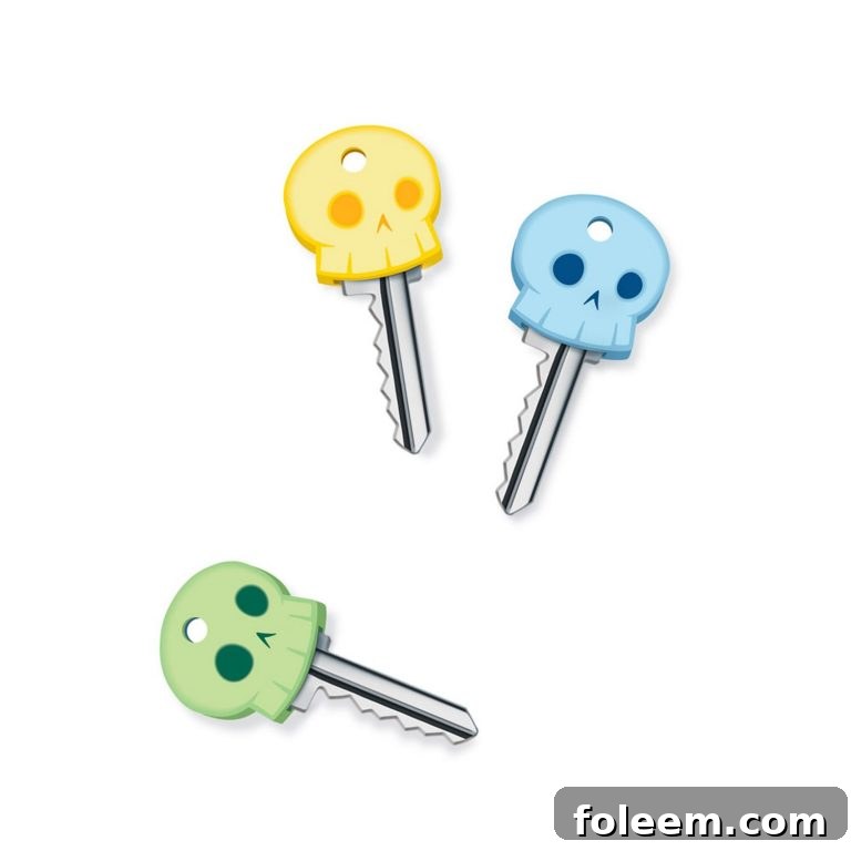 Glow in the dark Key Covers, a practical and fun stocking stuffer for anyone who loses keys.