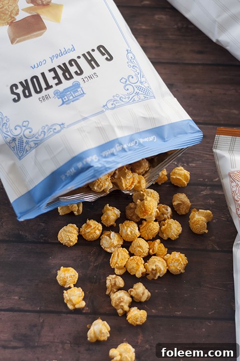 G.H. Cretors Chicago Mix, a sweet and salty popcorn, offers an easy, organic, and gluten-free snack for both kids and adults.
