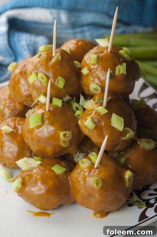 Firecracker Chicken Meatballs {Wishes & Dishes}