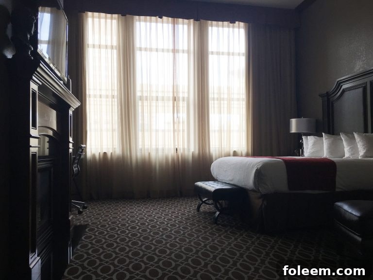 The elegant and historic Des Lux Hotel, located in the heart of Des Moines, Iowa.