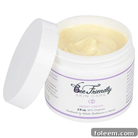Burt's Bees Bee Friendly Organic Night Cream for pregnancy.