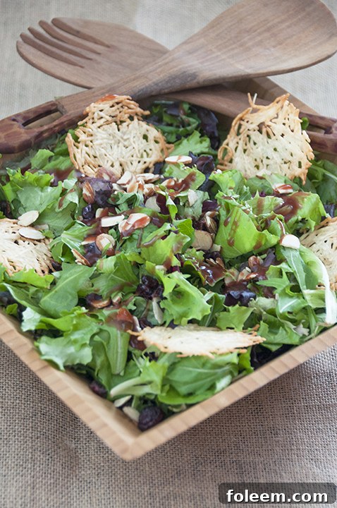 A selection of baked Parmesan crisps on a white plate with a side salad, showcasing their versatility as a snack or garnish.