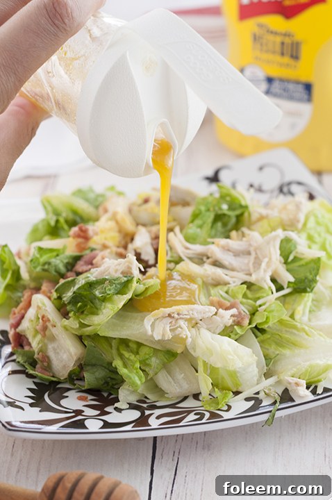 Honey Mustard Salad Dressing recipe great for any salad!