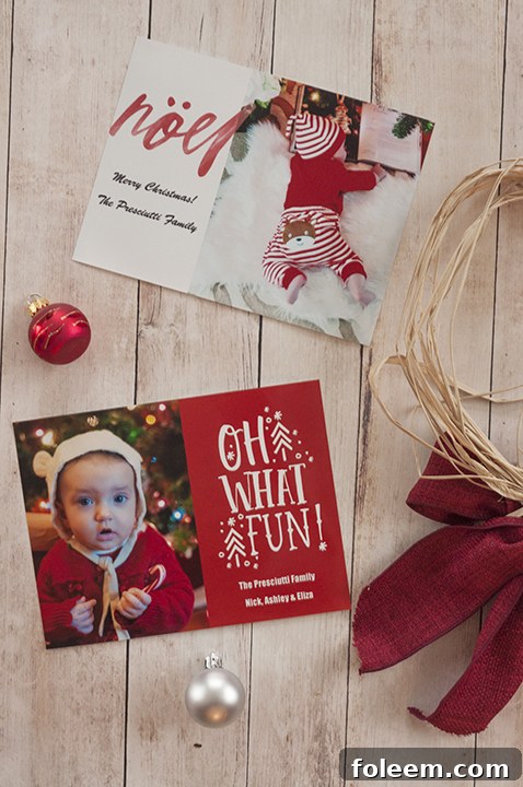 Kodak moments holiday cards made at the Wegmans Kodak Moments Destination kiosk in Wegmans.