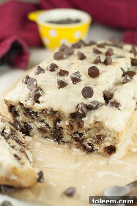 Delicious Cookie Dough Bread, perfect for a holiday breakfast or dessert, with a dairy-free option.