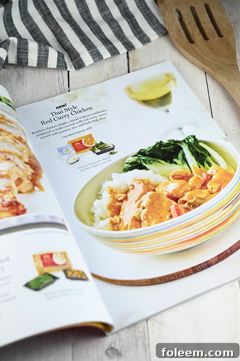 Wegmans Thai Style Red Curry Chicken ready for the oven in its innovative packaging