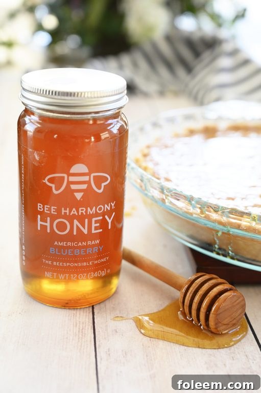 Whole Salted Honey Pie on a cooling rack, freshly baked and topped with a light sprinkle of sea salt, perfect for dessert