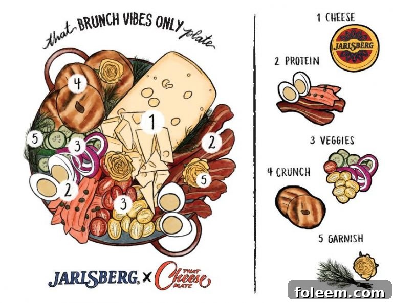 Jarlsberg Cheese 'Brunch Vibes Only' Giveaway promotional image with cheese, lox, and bagels